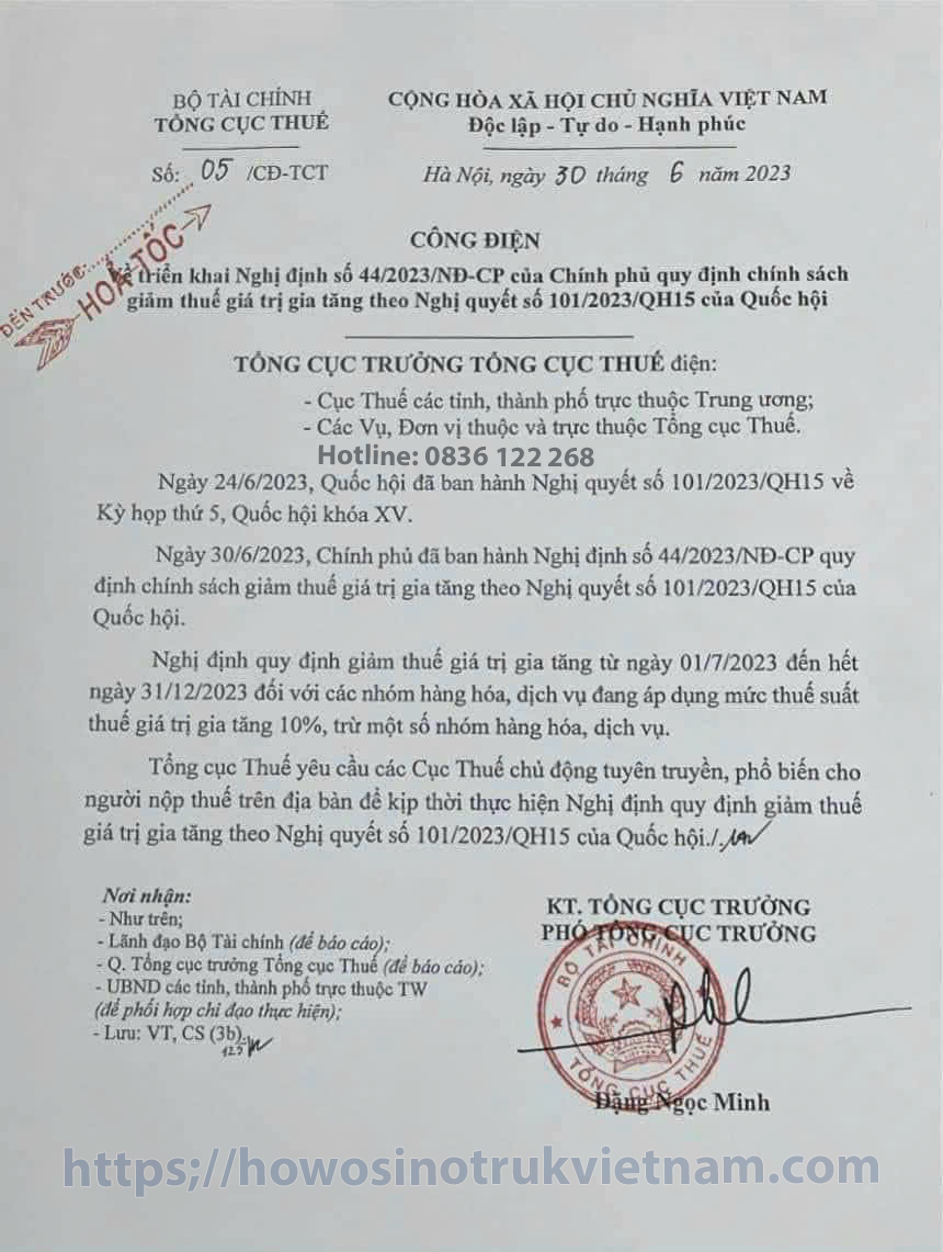 giảm thuế giá trị gia tăng 2%