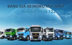 BẢNG GIÁ XE HOWO MỚI NHẤT