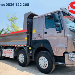 XE BEN HOWO 4 CHÂN THÙNG ĐÚC 400 HP