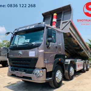 XE BEN HOWO 4 CHÂN THÙNG ĐÚC 400 HP
