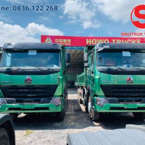 XE BEN HOWO 4 CHÂN THÙNG VUÔNG 380 HP CABIN V7G